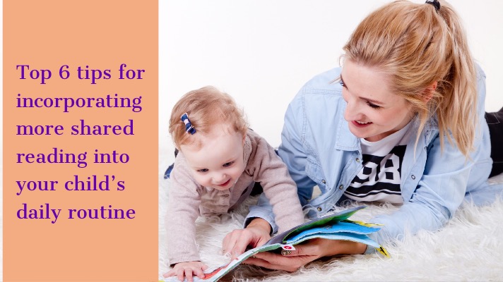 A woman and her daughter share a picture book. The article title is overlaid across the image